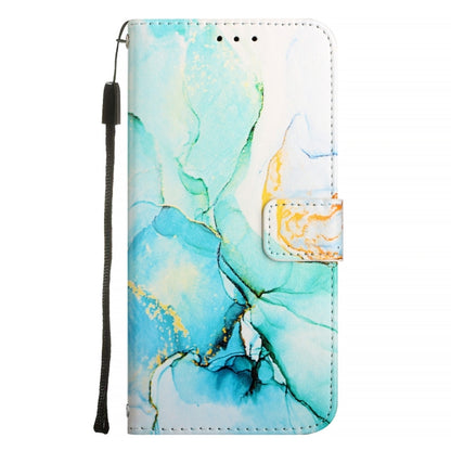 For Blackview A53 PT003 Marble Pattern Flip Leather Phone Case(Green) - More Brand by buy2fix | Online Shopping UK | buy2fix