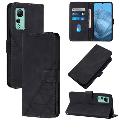 For Ulefone Note 14 Crossbody 3D Embossed Flip Leather Phone Case(Black) - Ulefone Cases by buy2fix | Online Shopping UK | buy2fix