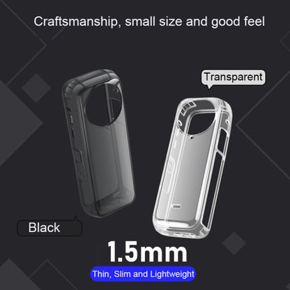 For Insta360 X4 Clear 1.5mm Soft TPU Protective Case With Neck Strap(Transperant) - Case & Bags by buy2fix | Online Shopping UK | buy2fix