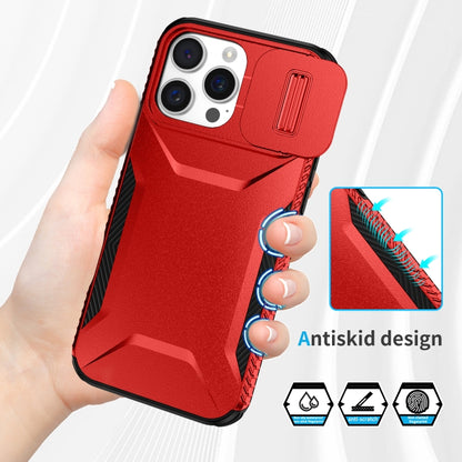 For iPhone 16 Pro Sliding Camshield Phone Case(Red) - iPhone 16 Pro Cases by buy2fix | Online Shopping UK | buy2fix