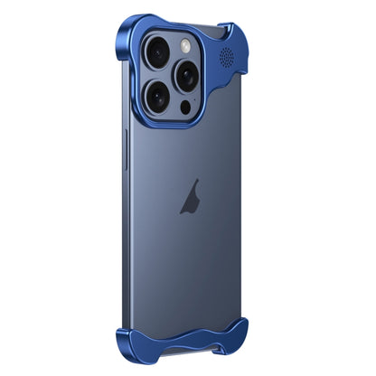 For iPhone 13 Pro Max Aromatherapy Alloy Frameless Phone Case(Blue) - iPhone 13 Pro Max Cases by buy2fix | Online Shopping UK | buy2fix