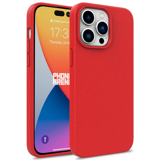 For iPhone 16 Pro Wheat Straw TPU Phone Case(Red) - iPhone 16 Pro Cases by buy2fix | Online Shopping UK | buy2fix