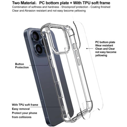 For iPhone 16 Pro IMAK Space Shield PC + TPU Airbag Shockproof Phone Case(Transparent) - iPhone 16 Pro Cases by imak | Online Shopping UK | buy2fix