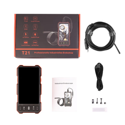 T21 4.5 inch IPS Color Screen 8mm Single Camera Split Hard Cable Industrial Endoscope, Length:2m(Black Red) -  by buy2fix | Online Shopping UK | buy2fix