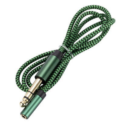 6.35mm Male to 3.5mm Female Audio Adapter Cable, Length:1m(Green) - Aux Cable by buy2fix | Online Shopping UK | buy2fix