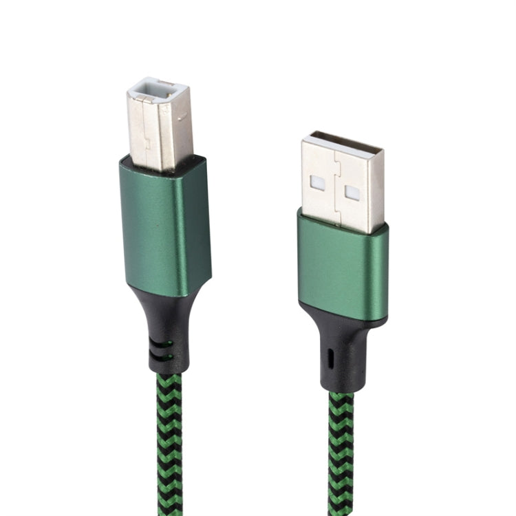 USB 2.0 to Square Port A/B Printer Adapter Cable, Length:1m(Green) - USB Cable by buy2fix | Online Shopping UK | buy2fix