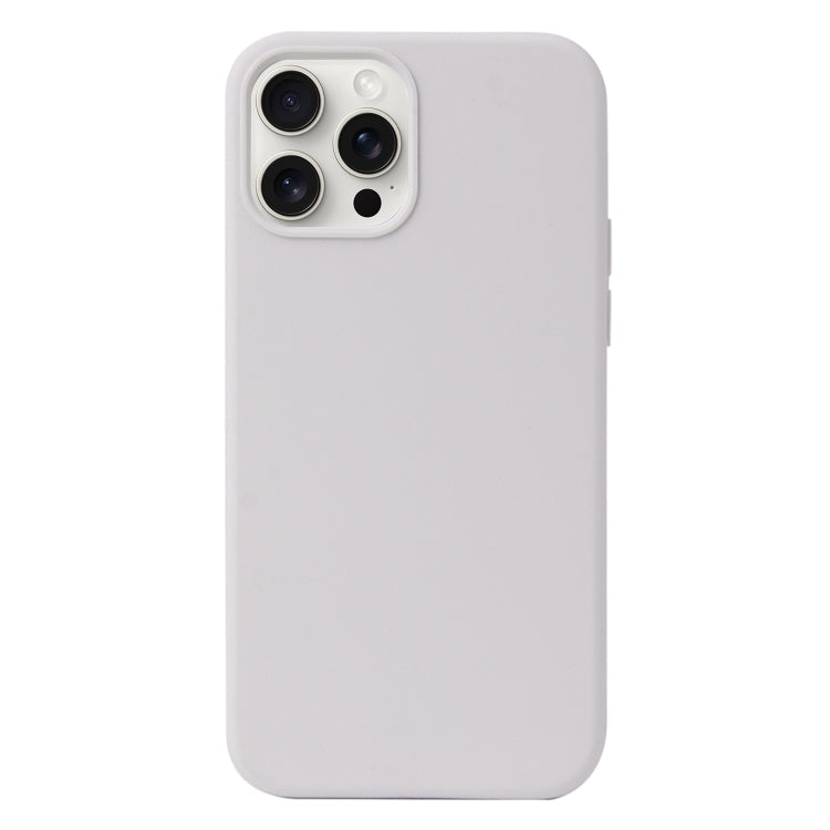 For iPhone 16 Pro Liquid Silicone Phone Case(White) - iPhone 16 Pro Cases by buy2fix | Online Shopping UK | buy2fix