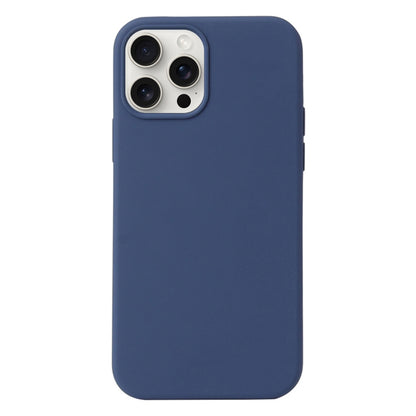 For iPhone 16 Pro Max Liquid Silicone Phone Case(Blue) - iPhone 16 Pro Max Cases by buy2fix | Online Shopping UK | buy2fix