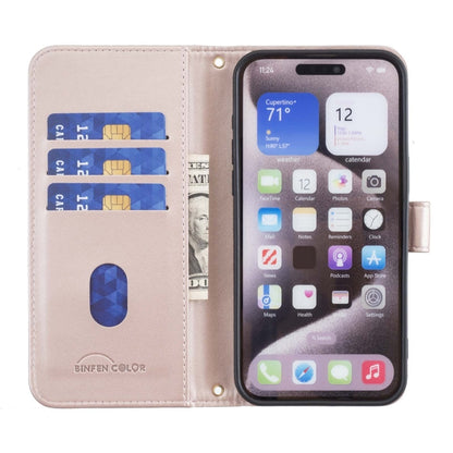 For iPhone SE 2024 Square Texture Leather Phone Case(Rose Gold) - More iPhone Cases by buy2fix | Online Shopping UK | buy2fix