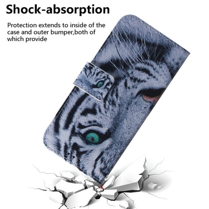 For Samsung Galaxy S25 5G Coloured Drawing Flip Leather Phone Case(Tiger) - Galaxy S25 5G Cases by buy2fix | Online Shopping UK | buy2fix