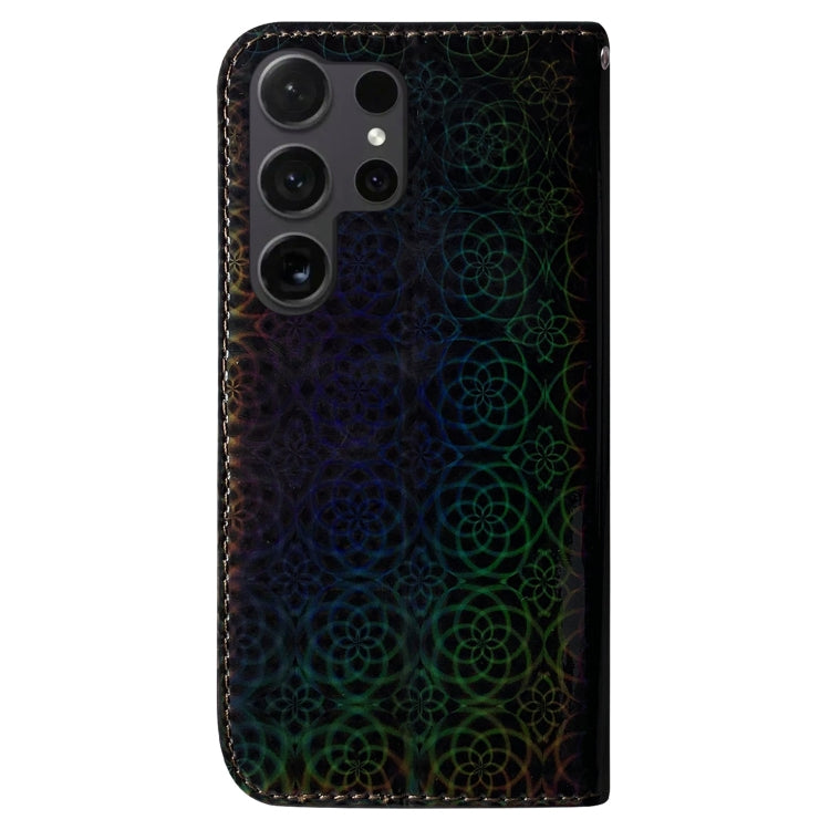 For Samsung Galaxy S25 Ultra 5G Colorful Magnetic Buckle Leather Phone Case(Black) - Galaxy S25 Ultra 5G Cases by buy2fix | Online Shopping UK | buy2fix