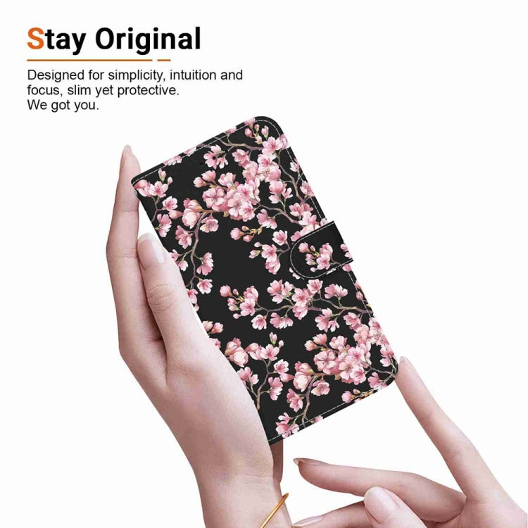 For Samsung Galaxy S25 5G Crystal Texture Colored Drawing Leather Phone Case(Plum Bossom) - Galaxy S25 5G Cases by buy2fix | Online Shopping UK | buy2fix