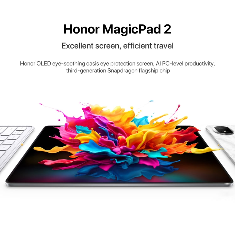 Honor MagicPad2 WiFi Tablet PC, 8GB+256GB, 12.3 inch MagicOS 8.0.1 Qualcomm Snapdragon 8s Gen 3 Octa Core(Black) - Huawei by Huawei | Online Shopping UK | buy2fix