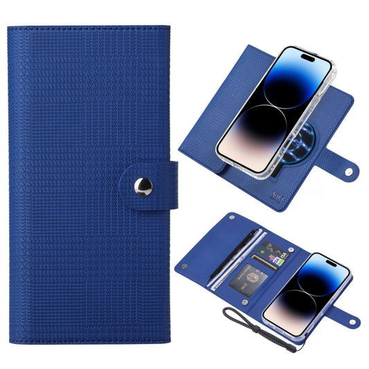 For iPhone 14 Pro Max ViLi GHB-C Series RFID MagSafe Magnetic Flip Leather Phone Case(Blue) - iPhone 14 Pro Max Cases by ViLi | Online Shopping UK | buy2fix