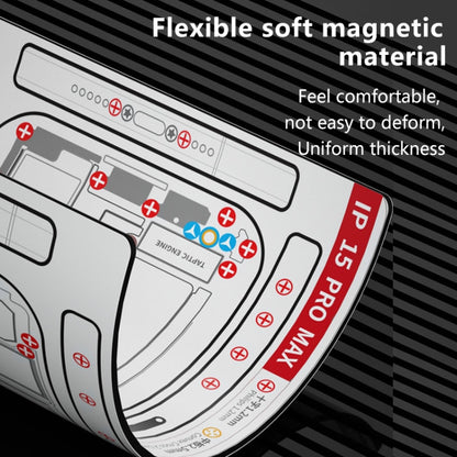 For iPhone 13 Pro Max MaAnt Double-sided Screw Positioning Flexible Soft Magnetic Pad - Magnetic Screws Mat by buy2fix | Online Shopping UK | buy2fix