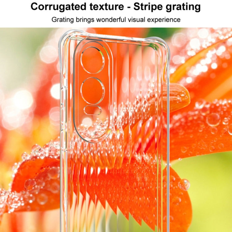 For OnePlus Nord CE4 Lite 5G IMAK Corrugated Texture Airbag TPU Phone Case(Transparent) - OnePlus Cases by imak | Online Shopping UK | buy2fix