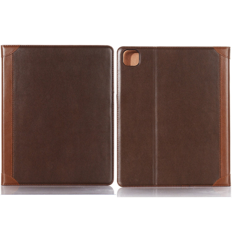 For iPad Pro 13 2024 Book Style Stitching Leather Tablet Case(Coffee) - iPad Pro 13 2024 Cases by buy2fix | Online Shopping UK | buy2fix