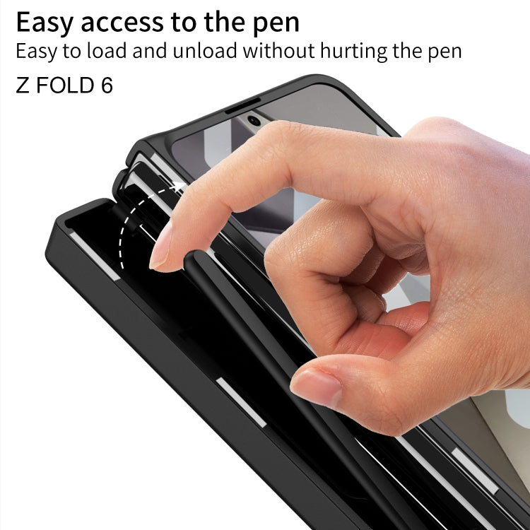 For Samsung Galaxy Z Fold6 GKK Integrated Folding Alloy Shell PC Phone Case with Pen Box, Not Included Pen(Titanium Gray) - Galaxy Z Fold6 5G Cases by GKK | Online Shopping UK | buy2fix