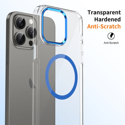 For iPhone 16 Pro Max Ice Feel HD Transparent MagSafe PC Full Coverage Phone Case(Blue) - iPhone 16 Pro Max Cases by buy2fix | Online Shopping UK | buy2fix