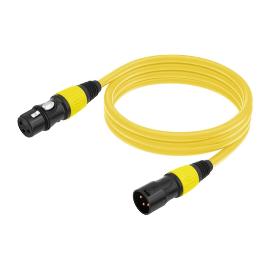 JC1015 XLR 3pin Male to Female Audio Cable, Length:5m(Yellow) - Microphone Audio Cable & Connector by buy2fix | Online Shopping UK | buy2fix