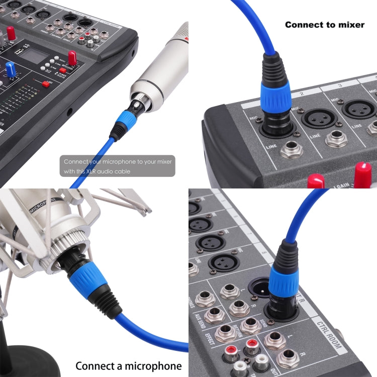 JC1015 XLR 3pin Male to Female Audio Cable, Length:10m(Green) - Microphone Audio Cable & Connector by buy2fix | Online Shopping UK | buy2fix