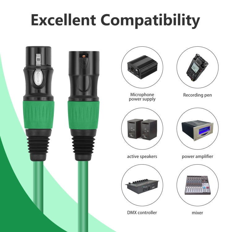 5 Color / Set JC1015 XLR 3pin Male to Female Audio Cable, Length:1m - Microphone Audio Cable & Connector by buy2fix | Online Shopping UK | buy2fix