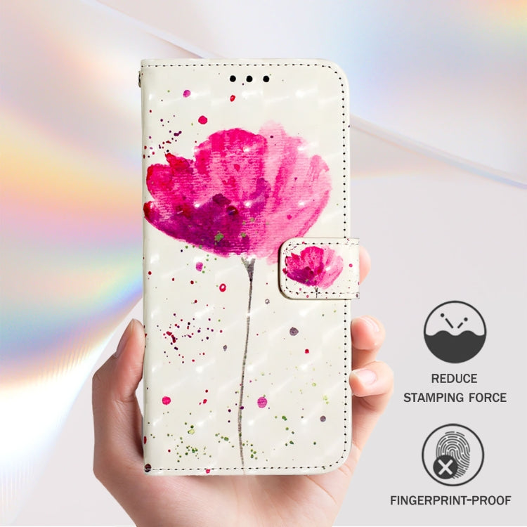 For Redmi K70 Ultra 5G Global 3D Painting Horizontal Flip Leather Phone Case(Flower) - Xiaomi Cases by buy2fix | Online Shopping UK | buy2fix