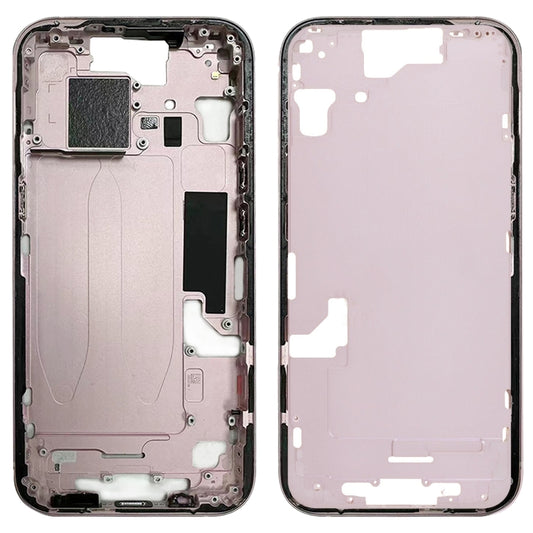 For iPhone 15 Middle Frame Bezel Plate with Side Keys + Card Tray, Version:China Version(Pink) - LCD Related Parts by buy2fix | Online Shopping UK | buy2fix