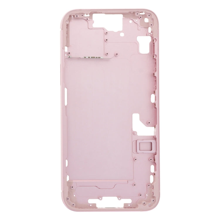 For iPhone 15 Plus Middle Frame Bezel Plate with Side Keys + Card Tray, Version:China Version(Pink) - LCD Related Parts by buy2fix | Online Shopping UK | buy2fix