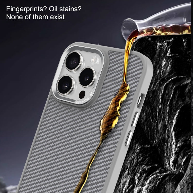 For iPhone 14 Carbon Fiber Texture MagSafe Magnetic Shockproof Phone Case(Purple) - iPhone 14 Cases by buy2fix | Online Shopping UK | buy2fix