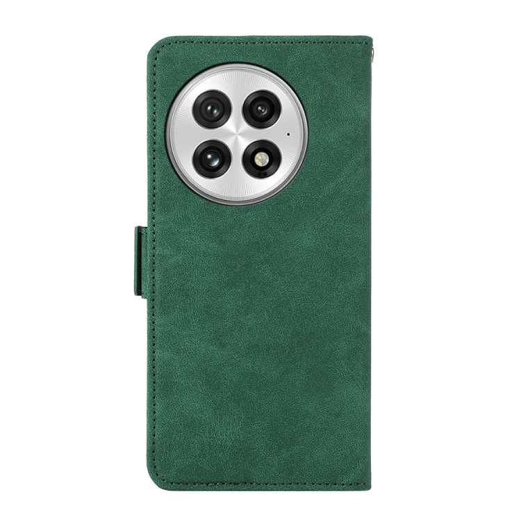 For OnePlus 13 ABEEL Frosted Magnetic RFID Leather Phone Case(Green) - OnePlus Cases by buy2fix | Online Shopping UK | buy2fix