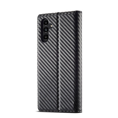 For Samsung Galaxy S24 FE 5G LC.IMEEKE Carbon Fiber Leather Phone Case(Vertical Black) - Galaxy S24 FE 5G Cases by LC.IMEEKE | Online Shopping UK | buy2fix