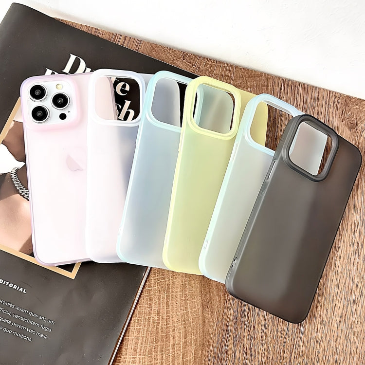 For iPhone 16 Plus Frosted Translucent TPU Full Coverage Phone Case(Light Green) - iPhone 16 Plus Cases by buy2fix | Online Shopping UK | buy2fix