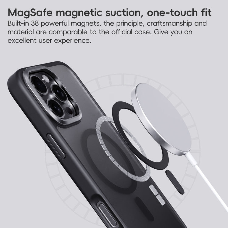 For iPhone 16 Frosted MagSafe Magnetic Phone Case(Dark Green) - iPhone 16 Cases by buy2fix | Online Shopping UK | buy2fix