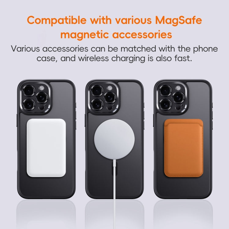 For iPhone 16 Pro Max Fine Hole Frosted MagSafe Magnetic Phone Case(White) - iPhone 16 Pro Max Cases by buy2fix | Online Shopping UK | buy2fix