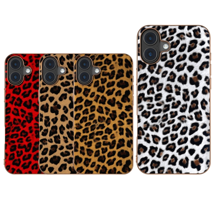 For iPhone 16 Nano Plating Leopard Print Phone Case(Gold) - iPhone 16 Cases by buy2fix | Online Shopping UK | buy2fix