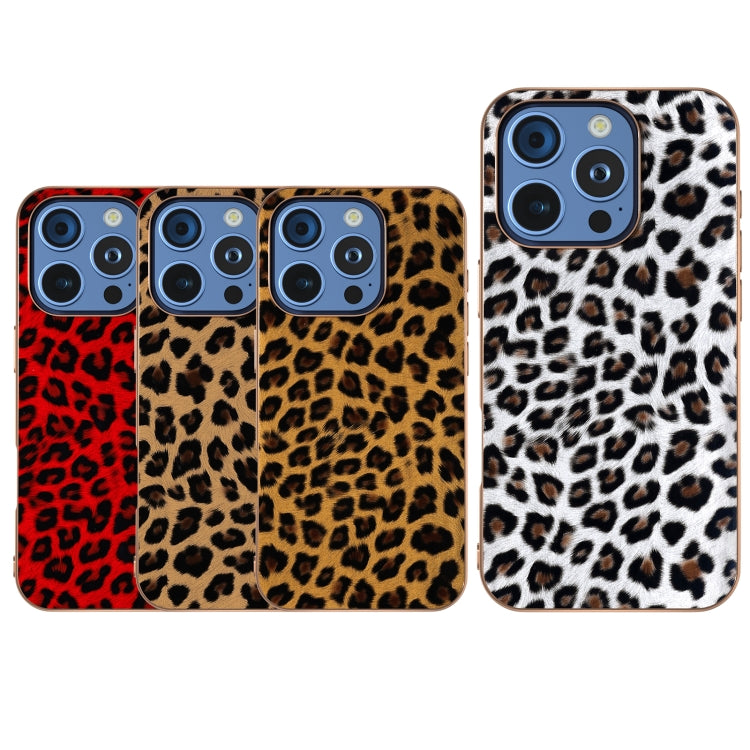 For iPhone 16 Pro Nano Plating Leopard Print Phone Case(Silver) - iPhone 16 Pro Cases by buy2fix | Online Shopping UK | buy2fix