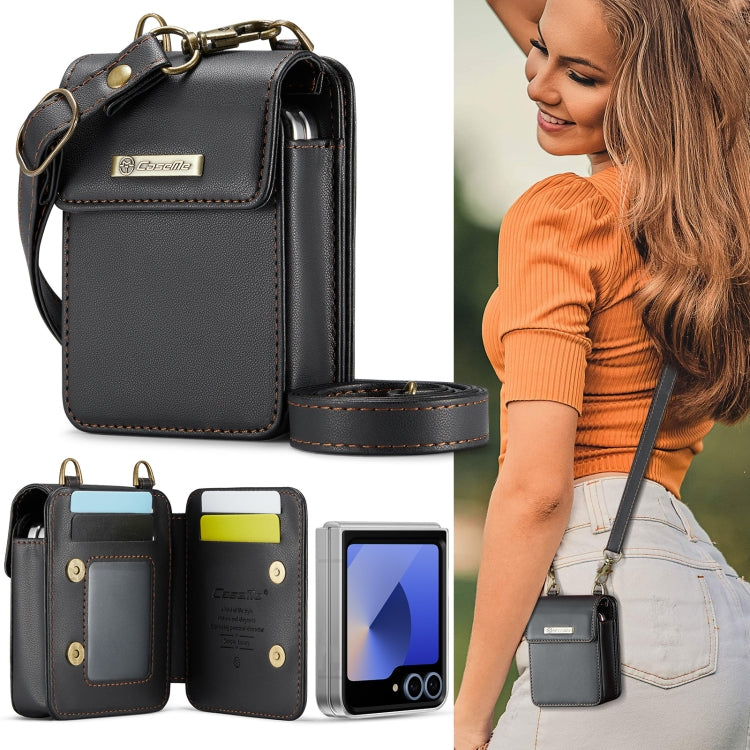 For Samsung Z Flip Series CaseMe Me50 Mini Lanyard Universal Bag(Black) - Galaxy Z Flip6 5G Cases by CaseMe | Online Shopping UK | buy2fix