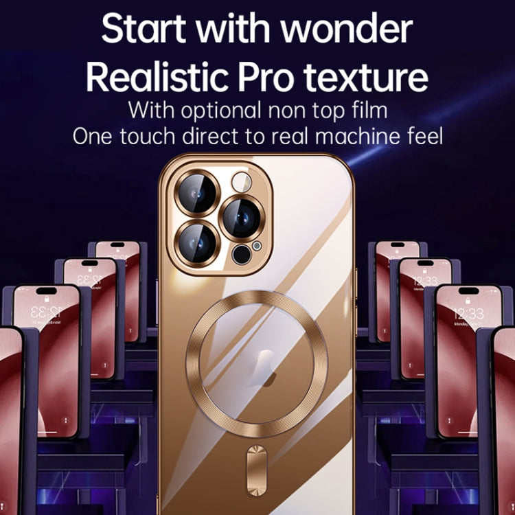 For iPhone 16 Pro Max SULADA MagSafe Plating TPU Shockproof Phone Soft Case(Gold) - iPhone 16 Pro Max Cases by SULADA | Online Shopping UK | buy2fix