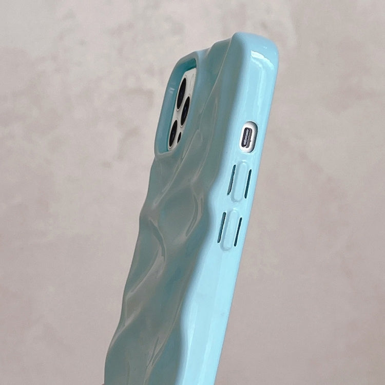 For iPhone 16 Pro Max Water Ripple Electroplating Paint TPU Phone Case(Sky Blue) - iPhone 16 Pro Max Cases by buy2fix | Online Shopping UK | buy2fix