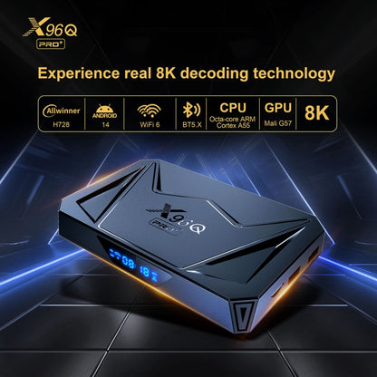 X96Q Pro+ Cortex-A55 Android 14 Octa-core CPU 4K HD Internet Set-top Box, RAM:4GB+32GB(US Plug) - Others by buy2fix | Online Shopping UK | buy2fix