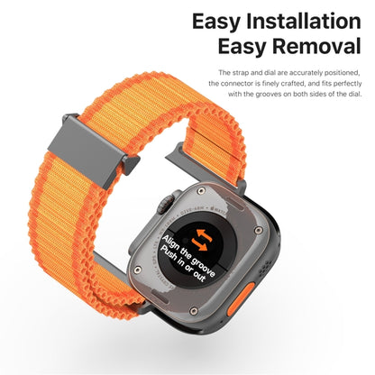 For Apple Watch SE 2022 40mm DUX DUCIS YC Series Ocean Nylon Watch Band(Orange) - Watch Bands by DUX DUCIS | Online Shopping UK | buy2fix