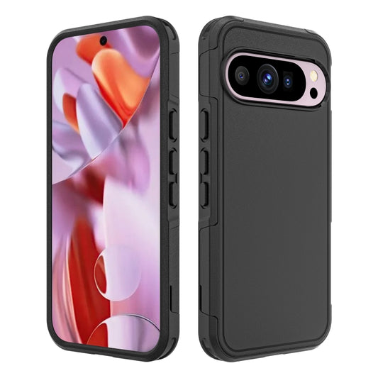 For Google Pixel 9 Pro RedPepper Armor PC Hybrid TPU Phone Case(Black) - Google Cases by RedPepper | Online Shopping UK | buy2fix