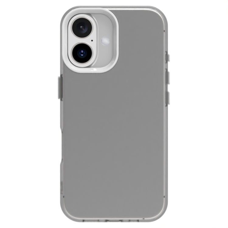 For iPhone 16 Plus Candy PC Hybrid TPU Shockproof Phone Case(White) - iPhone 16 Plus Cases by buy2fix | Online Shopping UK | buy2fix