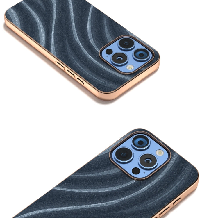 For iPhone 16 Pro Nano Electroplating Galactic Pattern Protective Phone Case(Blue) - iPhone 16 Pro Cases by buy2fix | Online Shopping UK | buy2fix