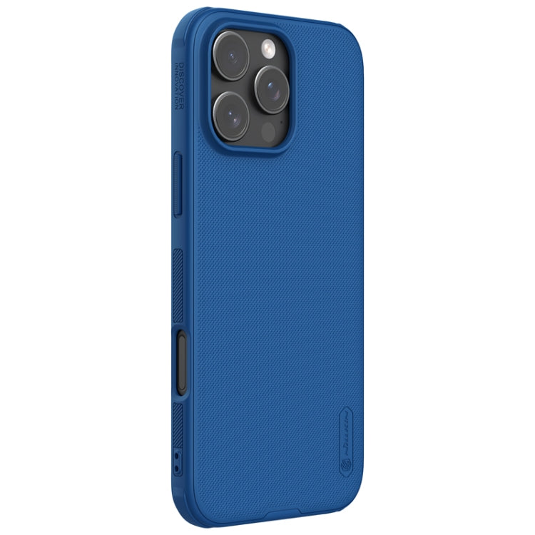 For iPhone 16 Pro Max NILLKIN Frosted Shield Pro PC + TPU Phone Case(Blue) - iPhone 16 Pro Max Cases by NILLKIN | Online Shopping UK | buy2fix