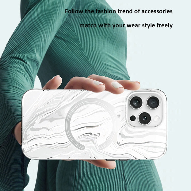 For iPhone 16 Pro TGVIS Grace Series MagSafe Magnetic Phone Case(Glacier) - iPhone 16 Pro Cases by TGVIS | Online Shopping UK | buy2fix