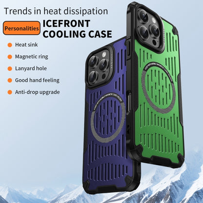 For iPhone 16 Plus Ice Front Cooling MagSafe Magnetic Phone Case(Sierra Blue) - iPhone 16 Plus Cases by buy2fix | Online Shopping UK | buy2fix