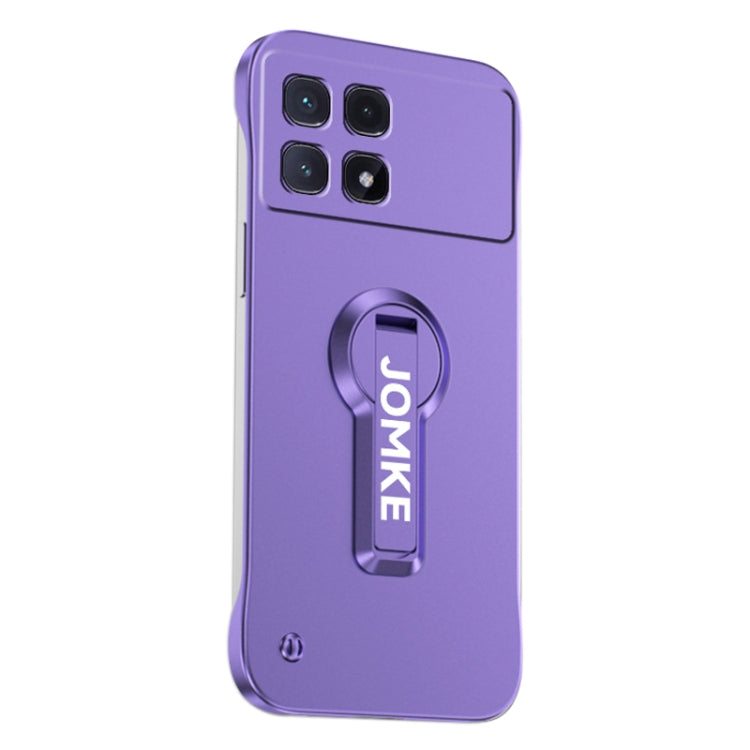 For Redmi K70 Ultra Baking Varnish 360 Rotate Holder No Frame PC Phone Case(Purple) - Xiaomi Cases by buy2fix | Online Shopping UK | buy2fix