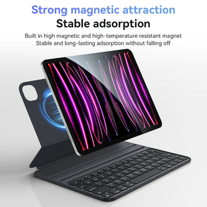 For iPad 10th Gen 10.9 2022 Yesido Dual-sided Clip Magnetic Keyboard Leather Case(Black) - Universal by Yesido | Online Shopping UK | buy2fix